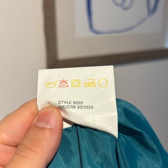 Vintage 90s Teal Windbreaker XL – Tip Top Tailors Retro Ski Jacket Streetwear - Picture 13 of 13